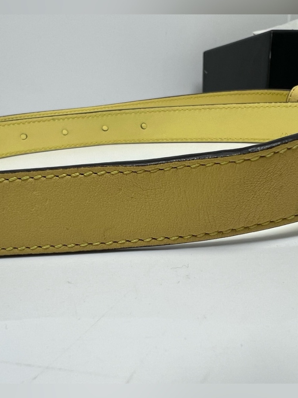Gucci GG Marmont Belt Butter Yello Thin Size 90 / 36 Box + Dust Bag - Picture 7 of 7